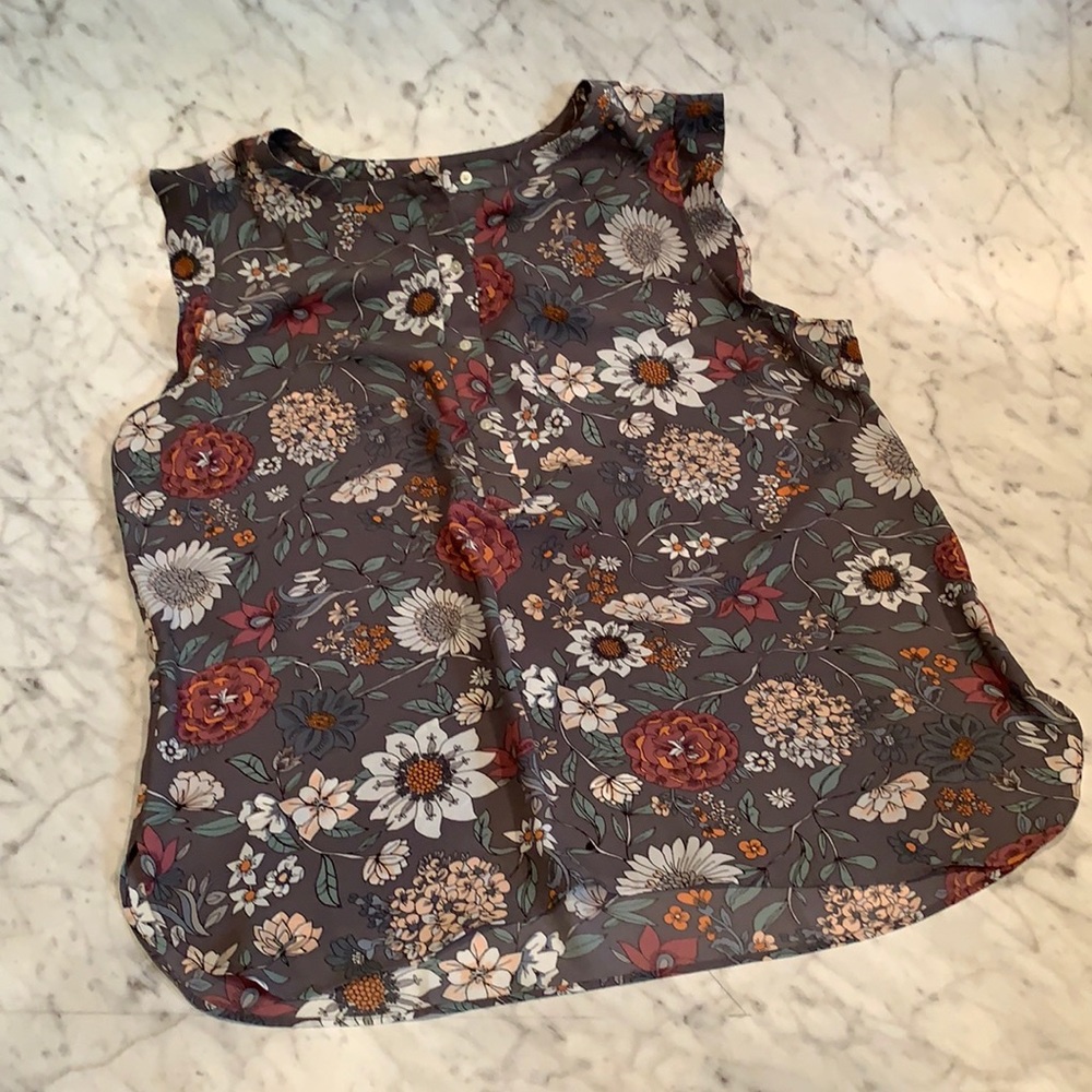 LOFT Floral Blouse L